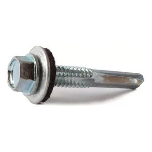 TORNILLO HEXAGONAL MECHA 10 X 3/4 - 14 X 1" - 14 X 2" CON ARANDELA CHAPA GOMA